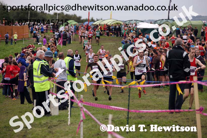 Senior mens Start Fitness North Eastern Harrier League, Tanfield, County Durham. Photo: David T. Hewitson/Sports for All Pics